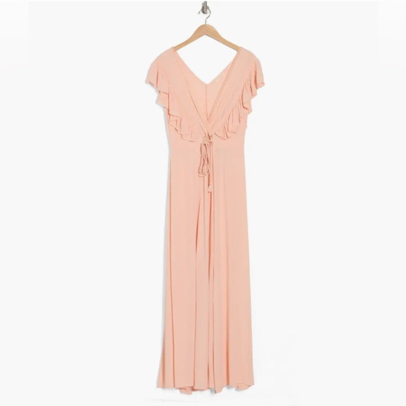 Lovestitch Boho Pink Maxi Dress in Sorbet - Picture 3 of 6
